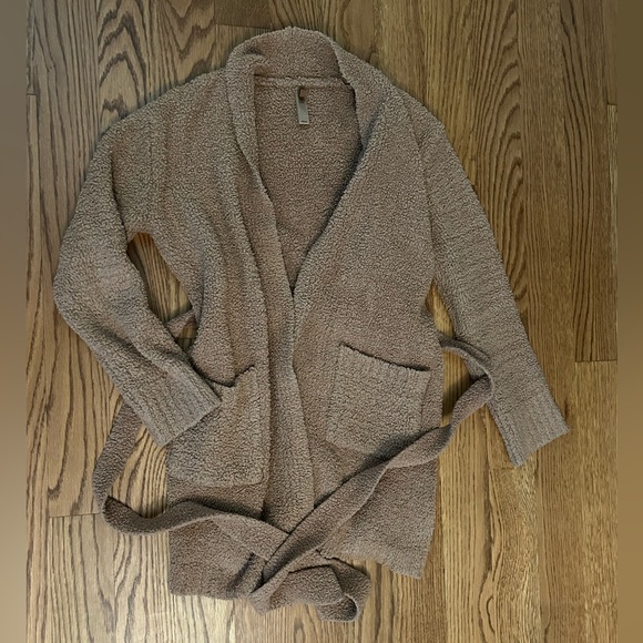 SKIMS Cozy Knit Robe in Brown - Picture 2 of 4